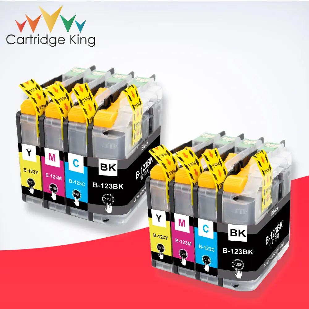 Картридж King 8PK LC123 LC 123 для Brother чернильный картридж MFC-J4410DW J4510DW J4610DW J4710DW J470DW |