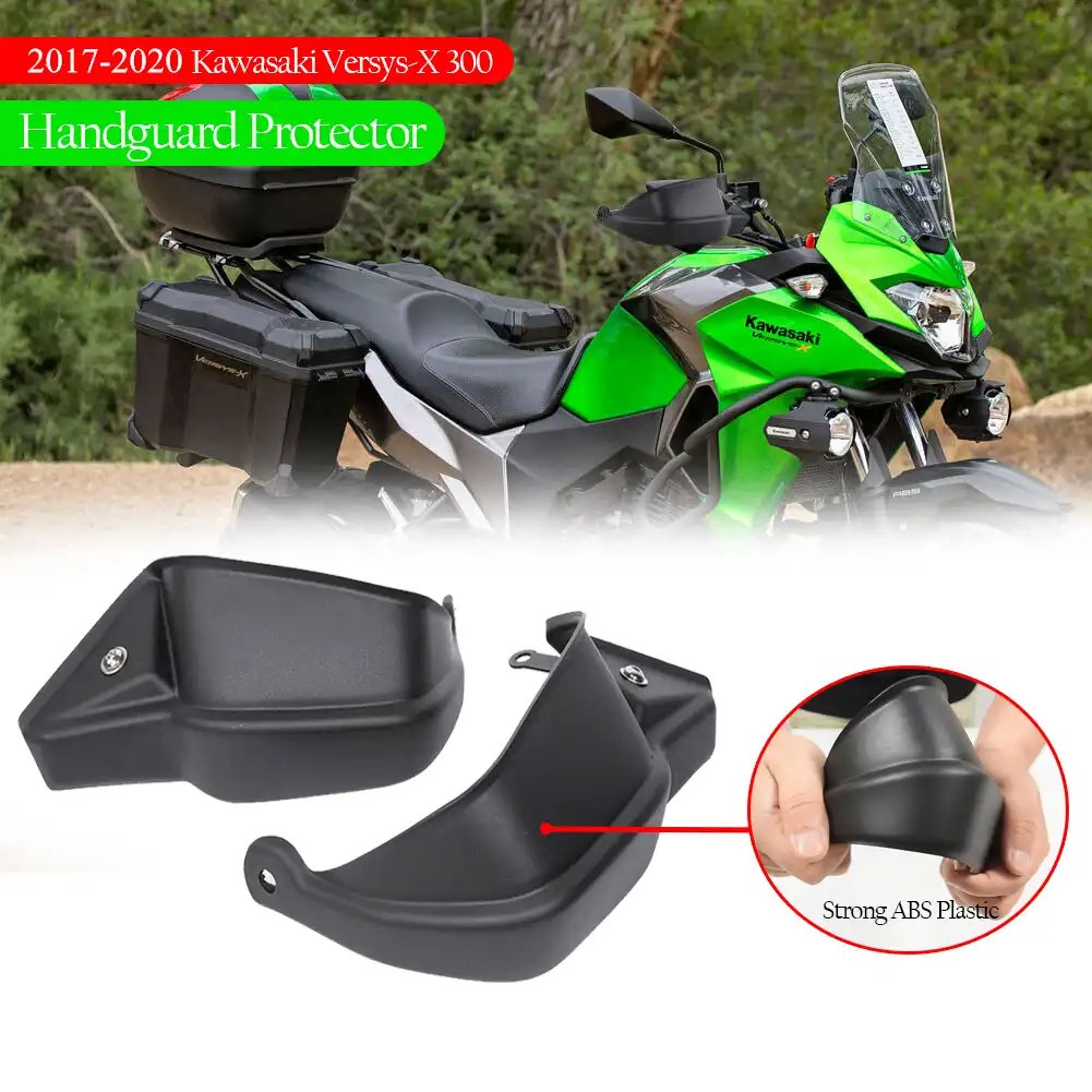 Protector de mano para manillar de Moto, accesorios para Kawasaki Versys X  300 X300 Versys X 2017, 2021, 2019, 2020, 300|Cubiertas y molduras  ornamentales| - AliExpress