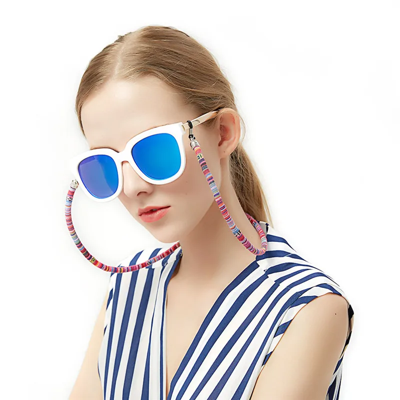 

Ethnic Style Eyeglass Sunglasses Cotton Neck String Cord Retainer Strap Eyewear Lanyard Holder High-End Glasses Chain