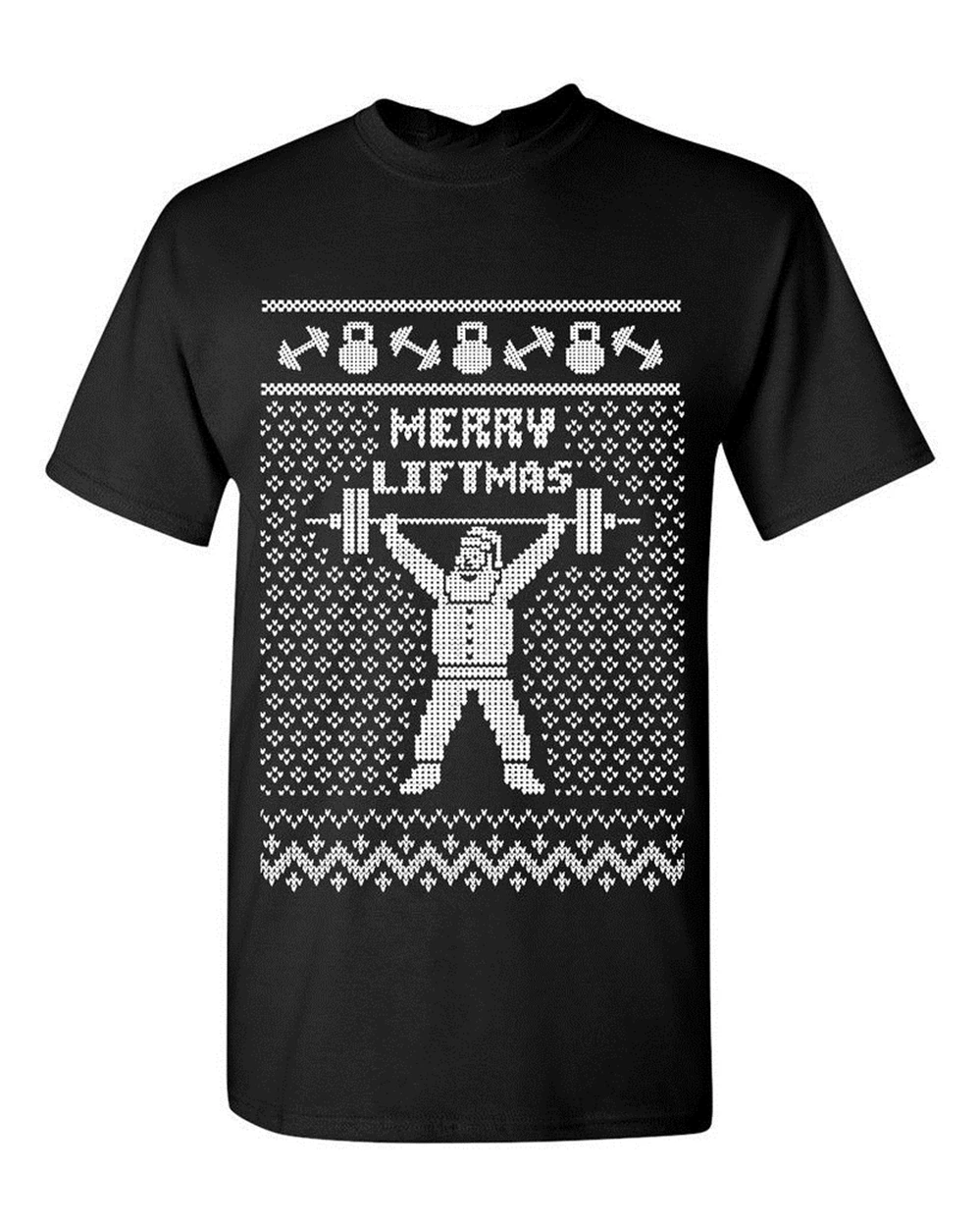 Merry Liftmas Футболка мужская женская Рождественская вечеринка уродливая Спортивная