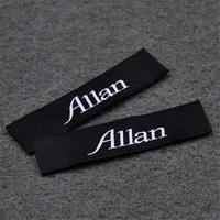 Étiquettes de vêtements avec nom personnalisé pour Logo de marque textile, étiquette en tissu à coudre, étiquettes tissées personnalisées pour vêtements 4