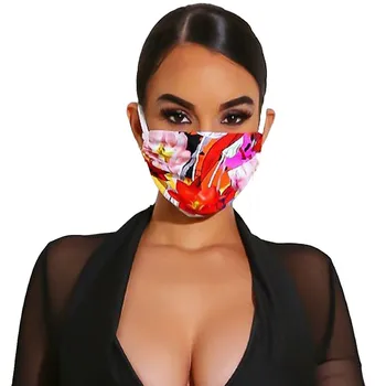 

Printting Face Mask Breathable Washable Pm 2.5 Mouth Cover Dust Ultraviolet Windproof Dustproof Washable Masks Mouth-muffle