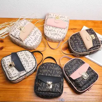 

Backpack Pu Leather Female 2019 New Printed Wild Mini Backpack Casual Multi-purpose Shoulder Messenger Bag