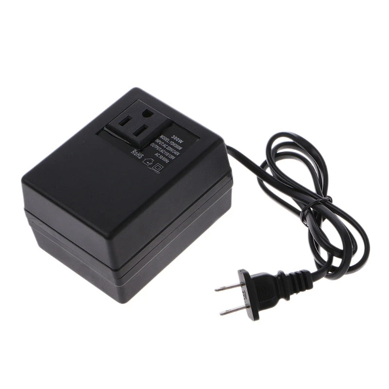 300W 220/240V To 110/120V Ac Step Down Travel Voltage Transformer Converter Us Plug