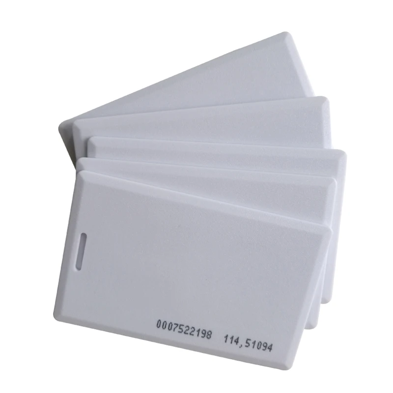 100 шт./лот EM4100 RFID карта доступа ПВХ TK4100 Чип 1 8 мм толщина EM раскладушка