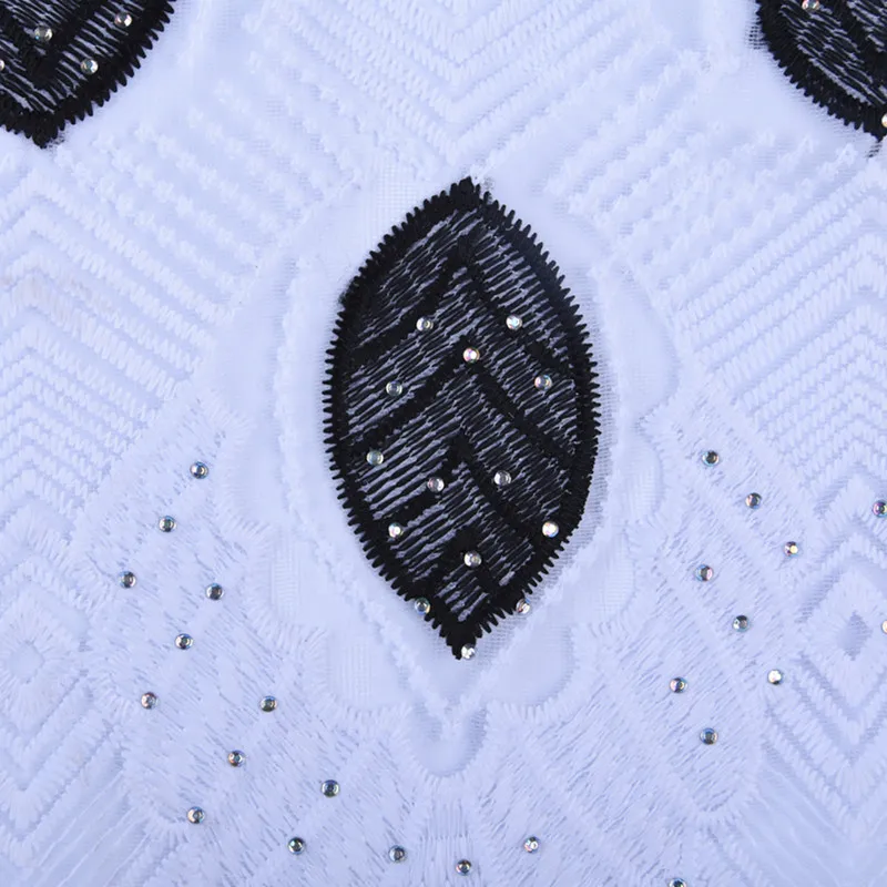 Африканская швейная швейцарская кружевная ткань с камнями молочное Шелковое кружево Высококачественная французская кружевная ткань в нигерийском стиле чистая гипюр Свадебное кружево