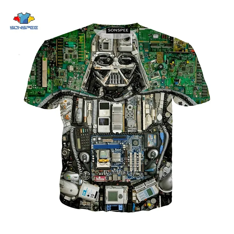 

YOJULY 3D Printed Unisex Dark Lord Darth Vader on Circuit Board O-neck T-shirt/Sweatshirt/Hooded hoodies/Zipper Casual Tops 101
