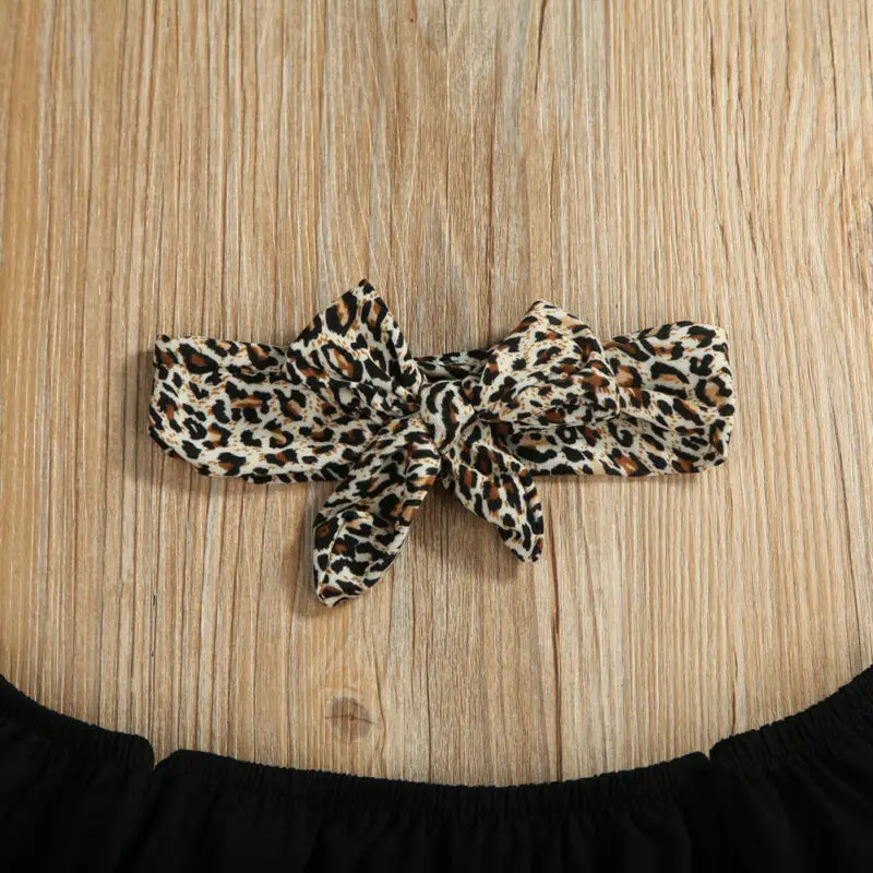 3 шт. топ с открытыми плечами и шорты леопардовым принтом|Комплекты одежды| |