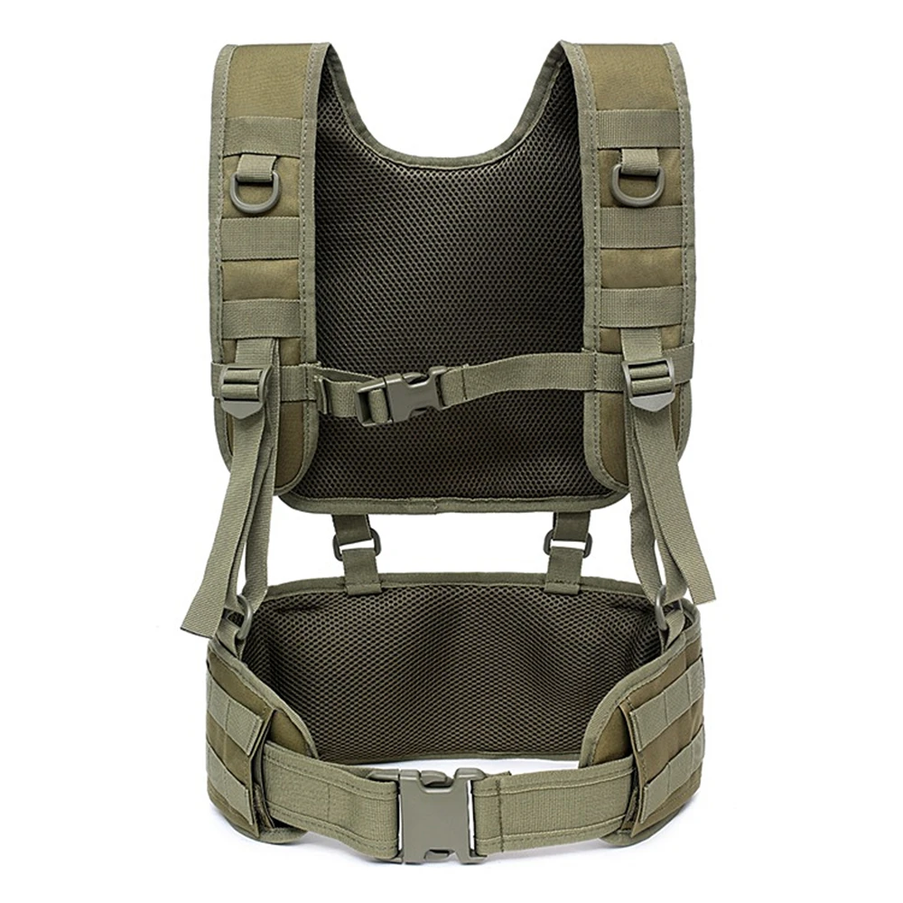Тактический Жилет MOLLE 1000D нейлоновый жилет ремень боевой армейский боевой пояс Куммер для мужчин с плечевым ремнем боевой пояс