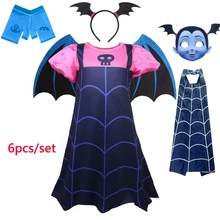 Детские костюмы вампира; Детские страшные костюмы вампира; платья для девочек; вечерние костюмы на Хэллоуин для детей; нарядное платье для девочек