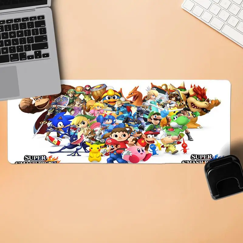BBTHBDNBY Super Smash Bros фиксирующий край коврик для мыши игра скорость/Управление версия большой игровой коврик для мыши