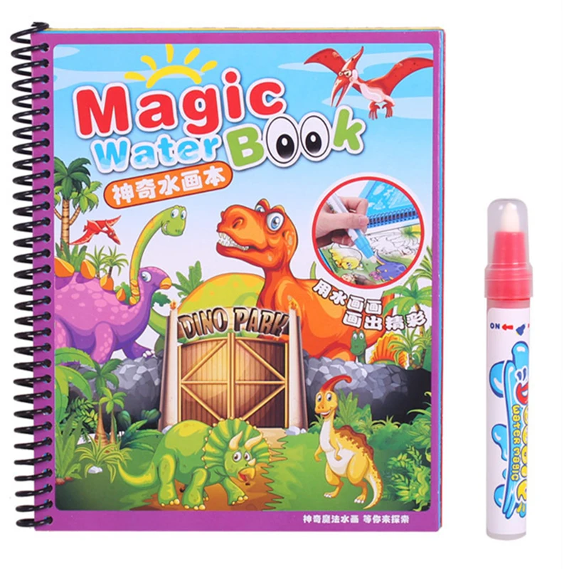 

Toy Magic Water Drawing Book Painting Book Coloring Doodle With Magic Pen Drawing Board For Kids Studying Toys for Baby