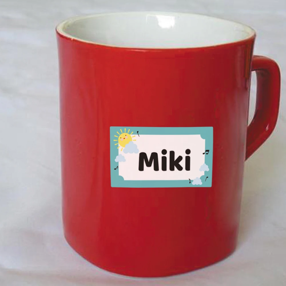 250Pcs Package Stationery Label White Label Write Name Sticker Blank Sticker Child Stationery