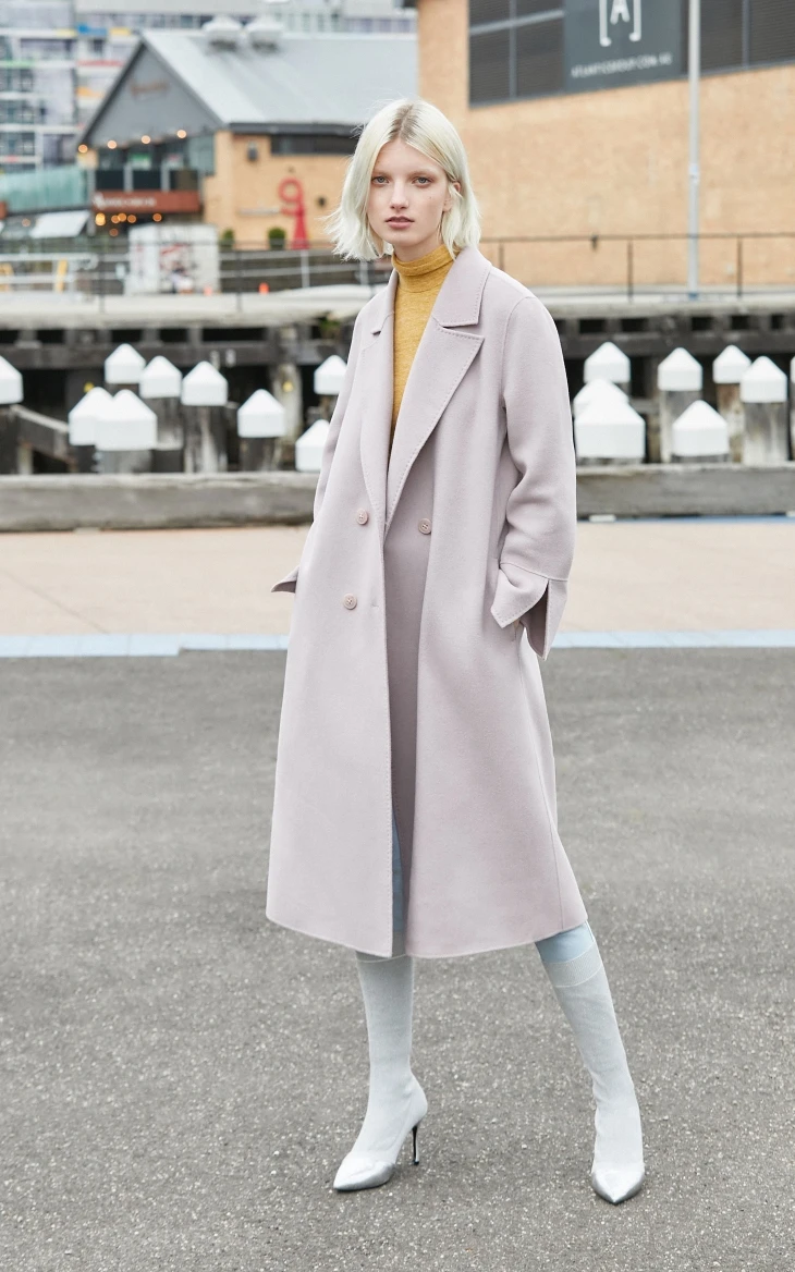 Vero Moda Новые поступления шерсть двустороннее шерстяное пальто | 319327533