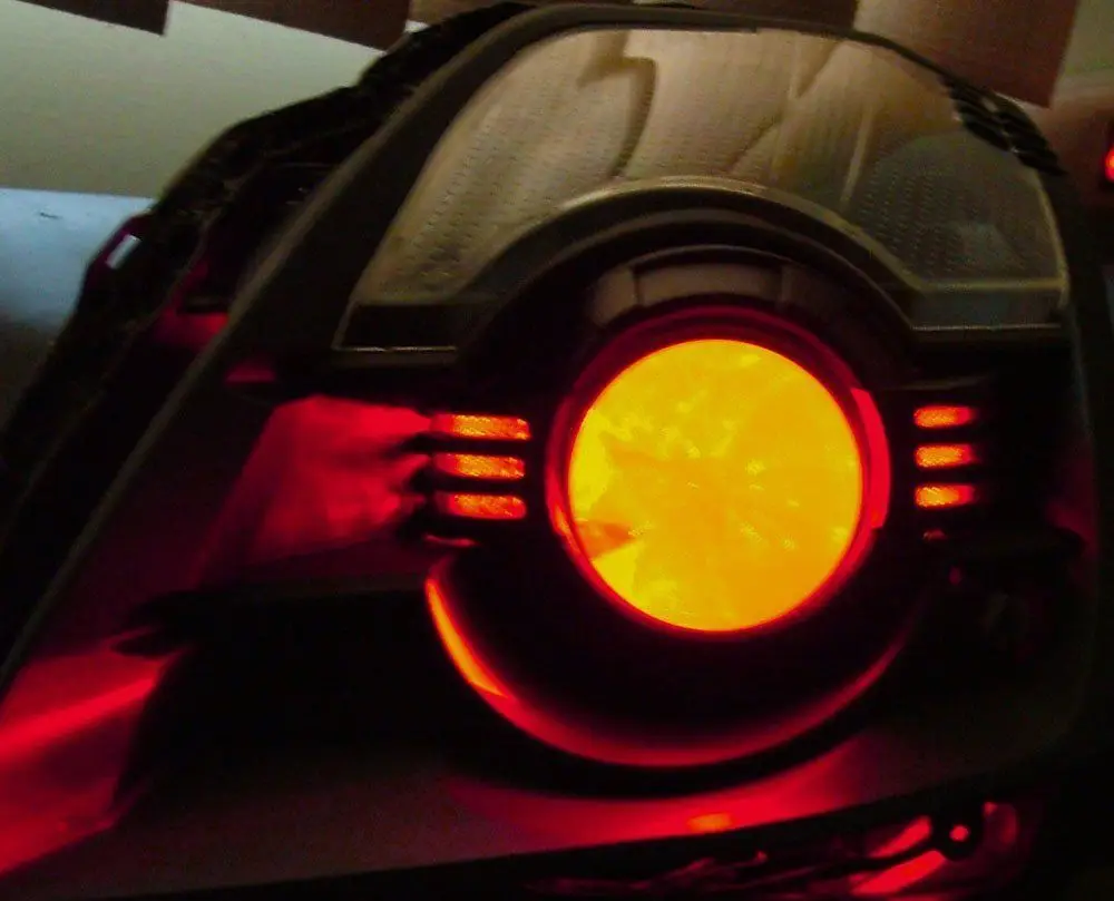 4 шт. многоцветный RGB Demon Eye светодиодный devil eyes с беспроводным пультом дистанционного управления для двойных линз автомобиля мотоцикла фары проектор модифицированный
