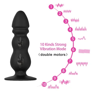 10 Speeds Wireless Remote Anal Dildo Male Prostate Massager Strong Sucker Unisex G-spot Stimulator Anus Penis Vibrator Sex Toys 4