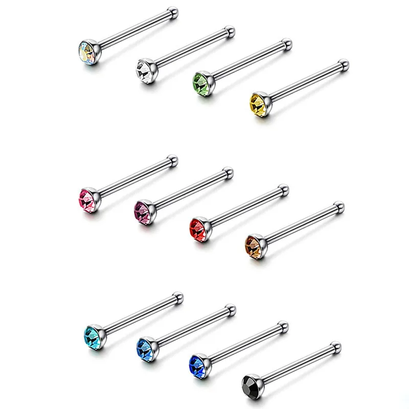 L-förmiger Nasenstecker mit Unendlichkeitszeichen L-förmiger Nasenstecker mit Unendlichkeitszeichen