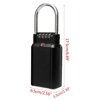 

2020 New Password Lock Box Large Capacity Key Storage Lock Case for Indoor Outdoor Use