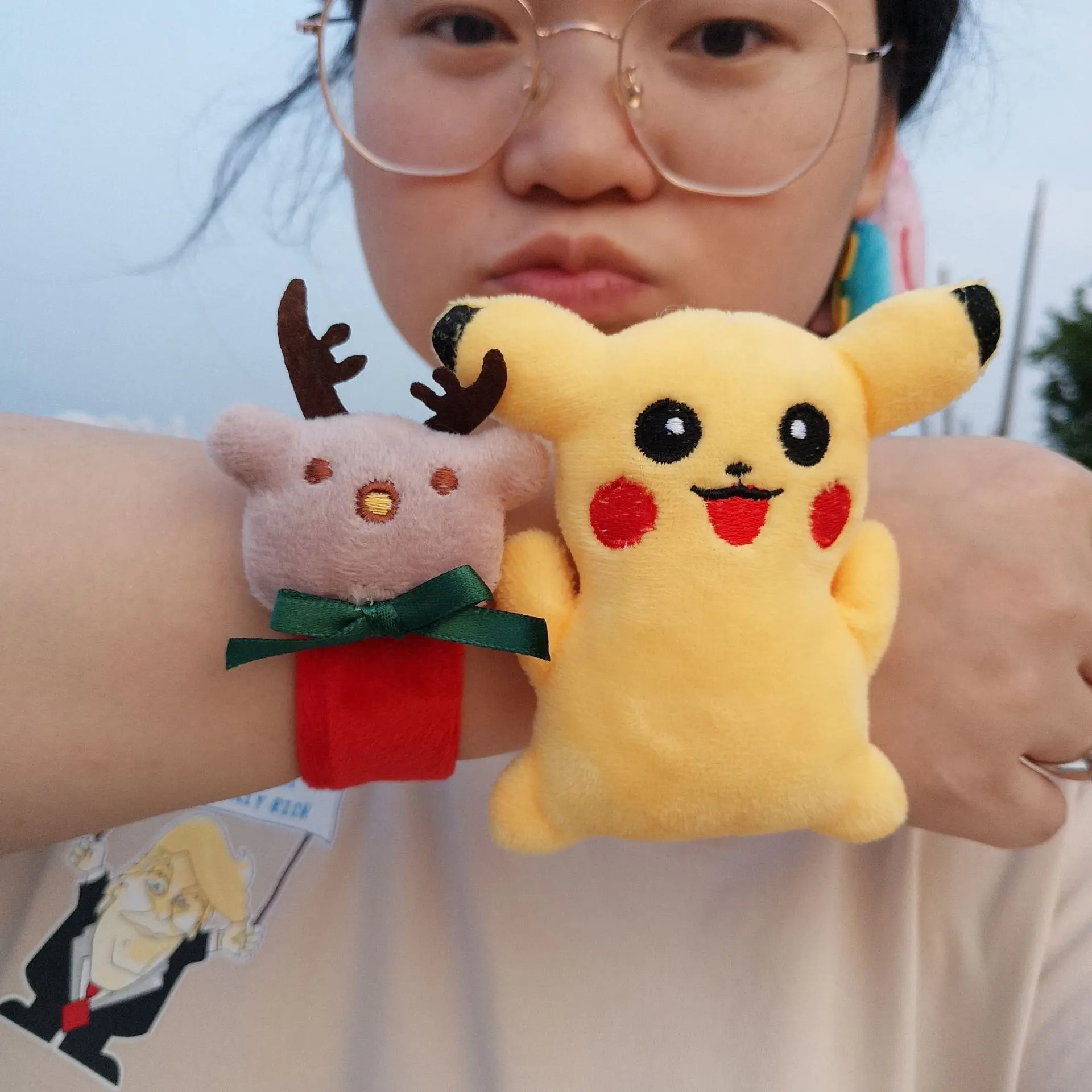 Милый маленький крокодил пощечину кольцо браслет креативный брошка мультфильм