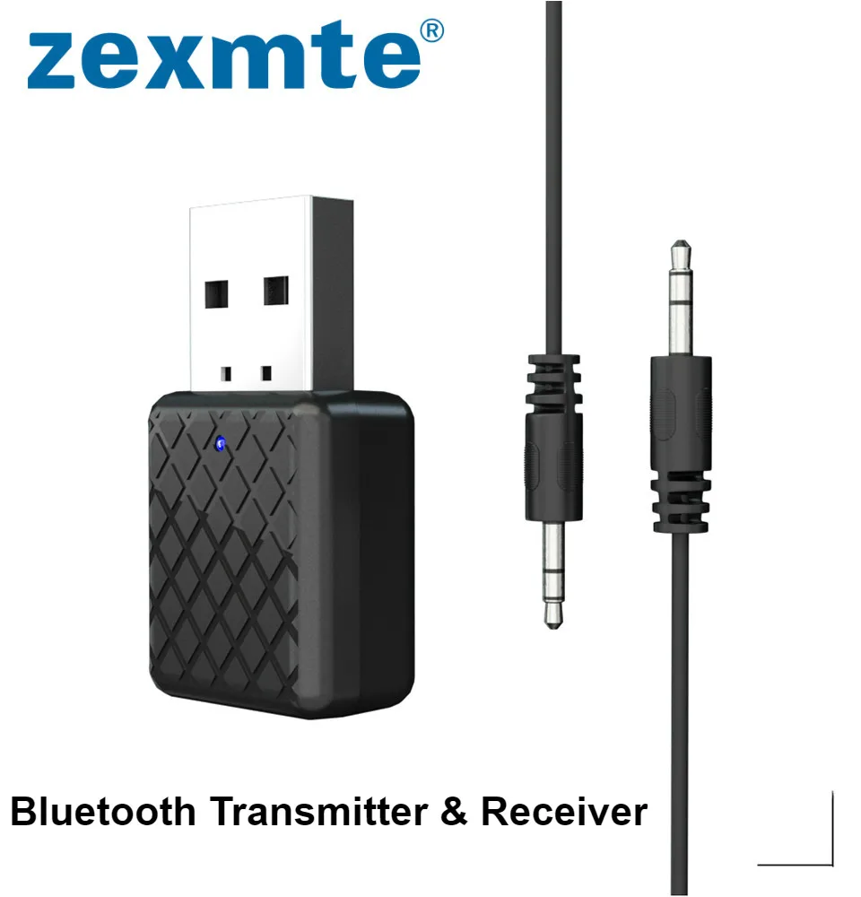 

Bluetooth 5.0 Transmitter Receiver for Home TV, PC, Headphones, Speakers & Car Stereo System Up to ( 10 meters)away TX mode