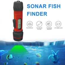 Ice Fishing Echo Sounder Fish finder Wireless Echo Sounder 0.8-90m Depth Digital Handle Transducer Sensor Sonar Fishfinder