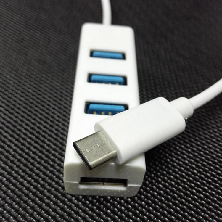 USB 3,1 type-C-3 порта usb-хаб(белый