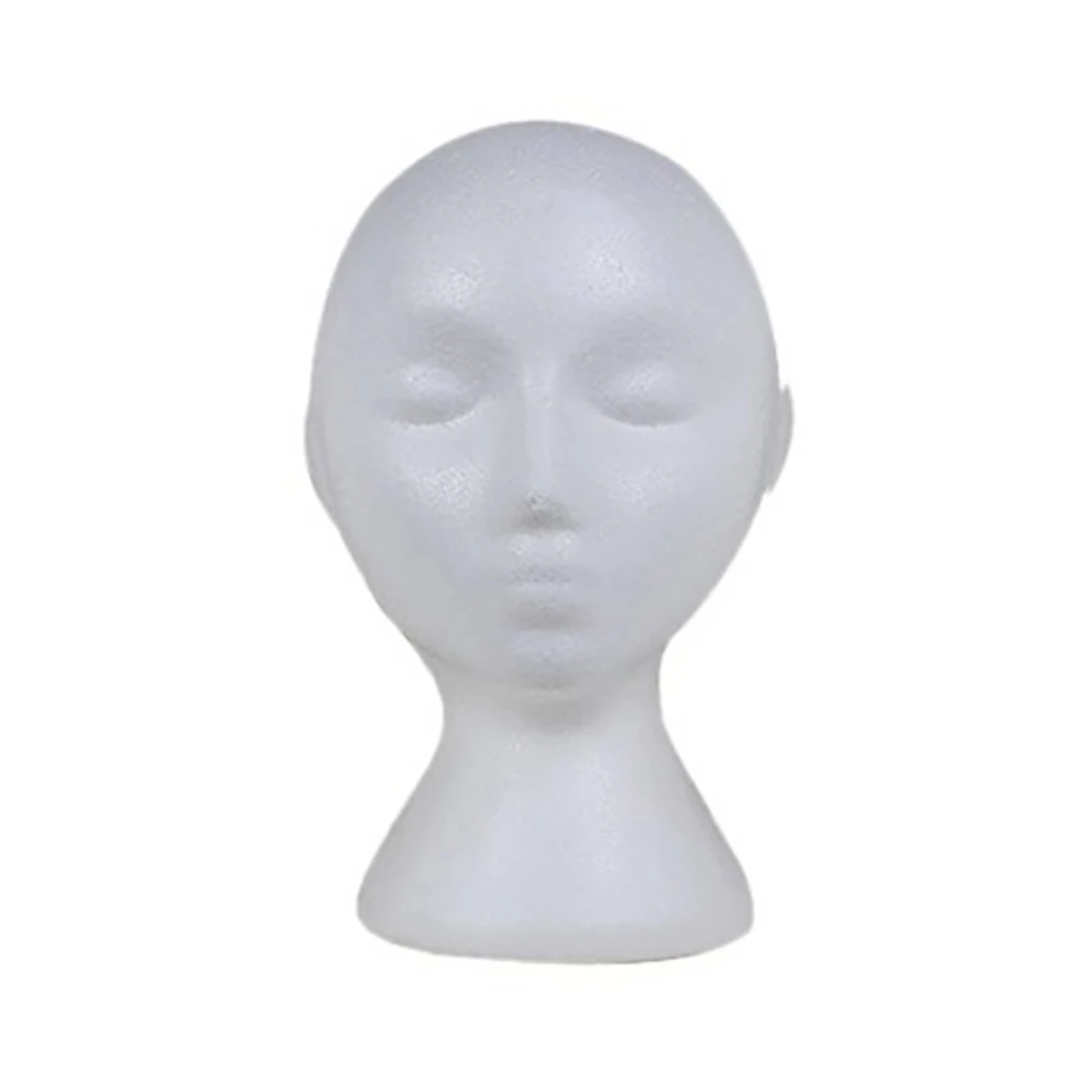 Styrofoam Mannequin Head Model Sunglasses Eyeglass Stand Hat Cap Display Holder