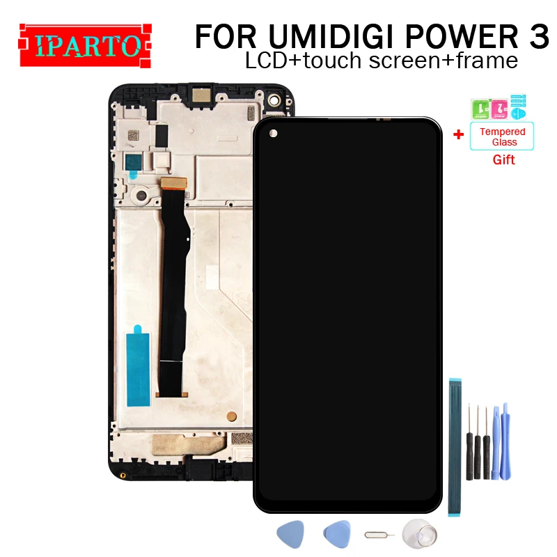 6 53 дюймов UMIDIGI POWER 3 ЖК-дисплей + сенсорный экран дигитайзер сборка 100% Оригинальный