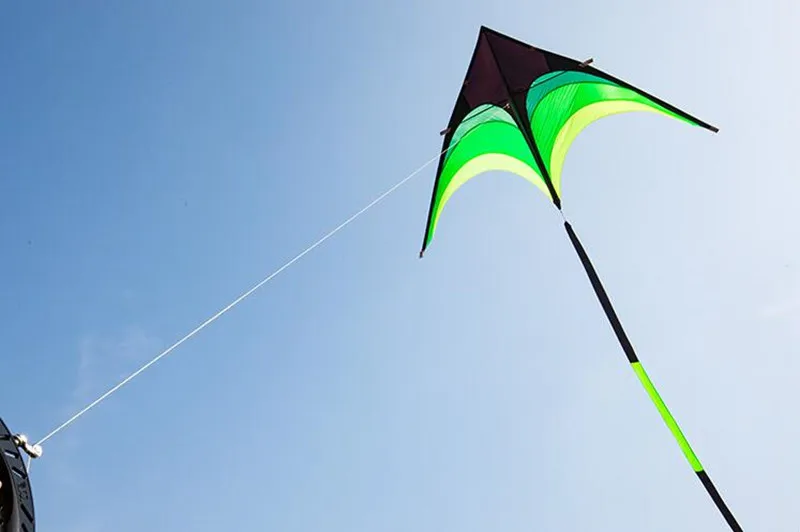 Grande delta-nylon kite para adultos e crianças,