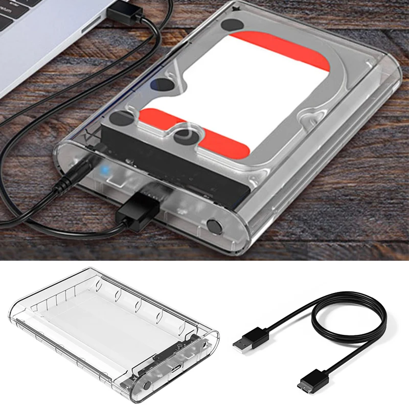 

Drop ship 3.5-inch Mobile Hard Disk Box Tool-free Design 8TB High-capacity Desktop Notebook External Hard Disk Box S888