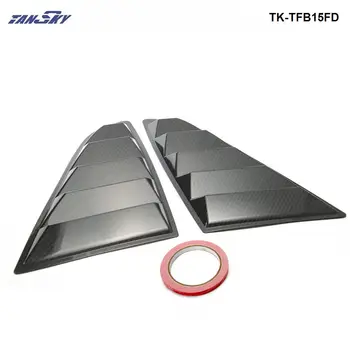 

2PCS/SET For Ford Mustang 2015-2018 Carbon Fiber Louvers Window Scoop Vents Hydro-dipped TK-TFB15FD