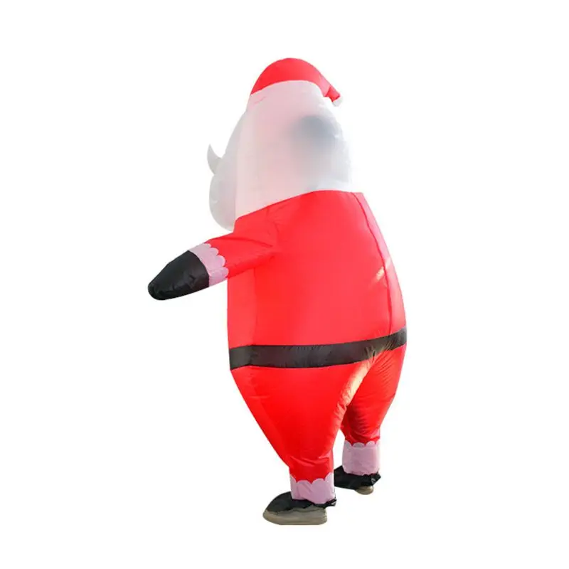 

Christmas Adult Skull Santa Inflatable Dress Cute Playful Performance Clothing 72XC