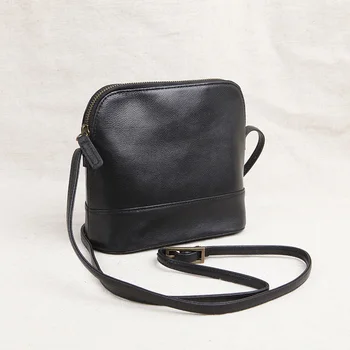 

New original simple leather female bag small bag cowhide shell bag small shoulder messenger bag