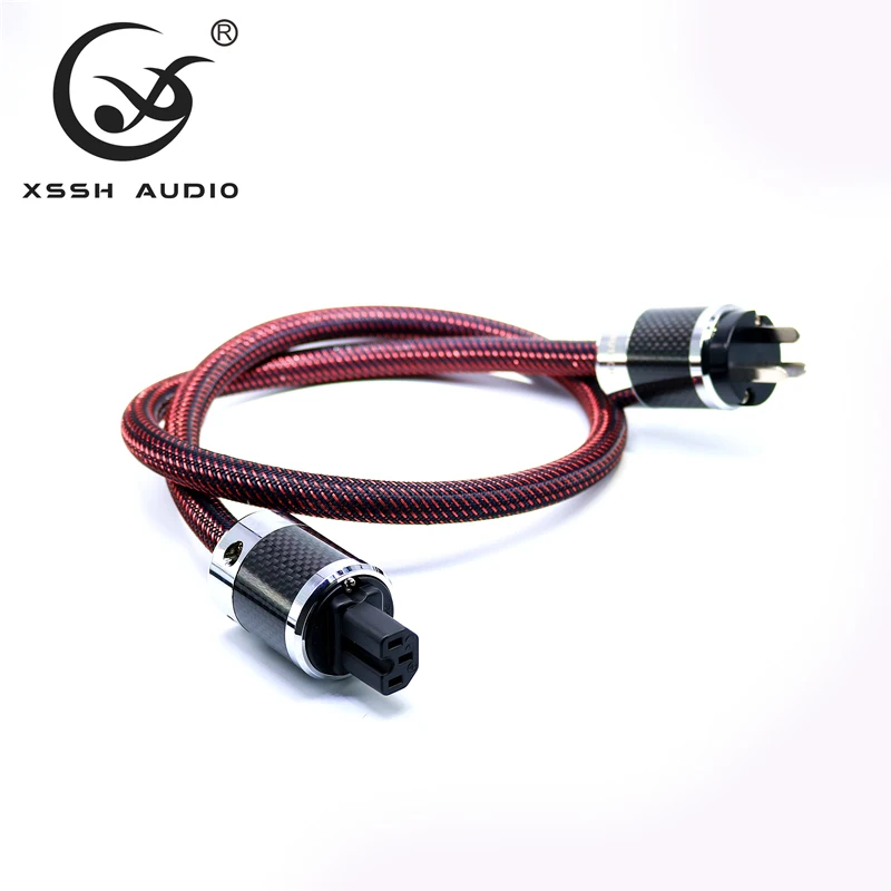 0 5 м pas XSSH аудио Hifi усилитель FI50 &amp FI50M OFC Чистая медь США Евро ЕС IEC AC Женский штекер