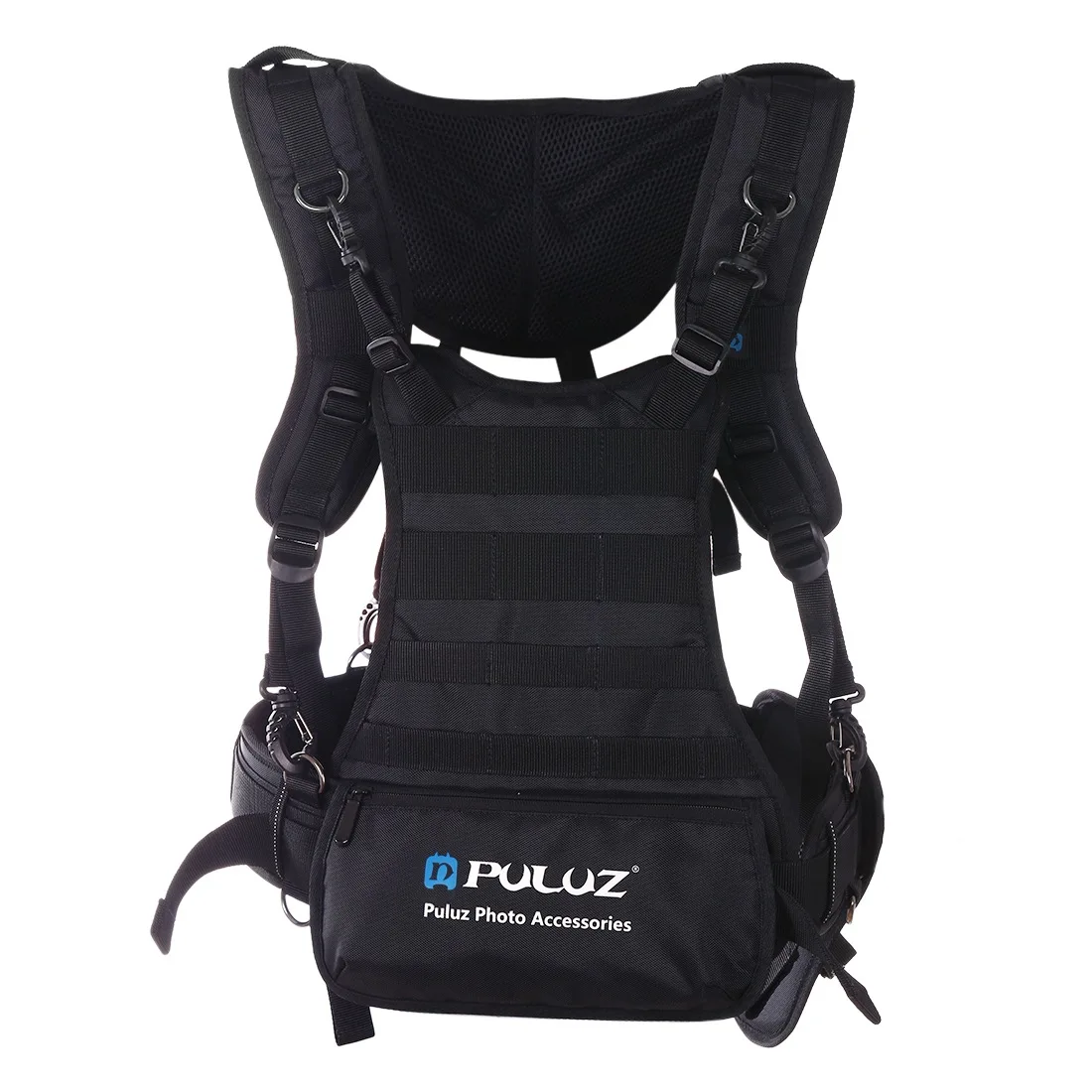 

PULUZ PU6012 Multi-functional Bundle Double Shoulders Padded Strap Waist Belt Holder Holster for SLR DSLR Camera Strap Holster