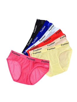 

New Fashion Sexy Panties Transparent Panties Women Traceless Low Waist Print Comfortable Lingerie Underwear Sexy Tempting Briefs