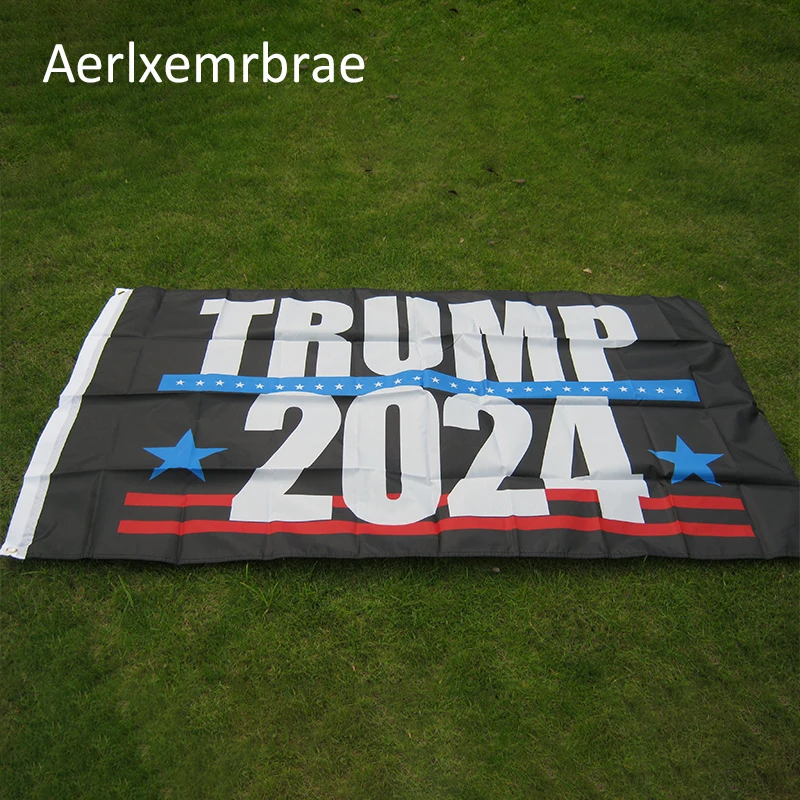 free shipping aerlxemrbrae flag 150x90cm Trump 2024 Flag Polyester Printed Keep America Great | Дом и сад