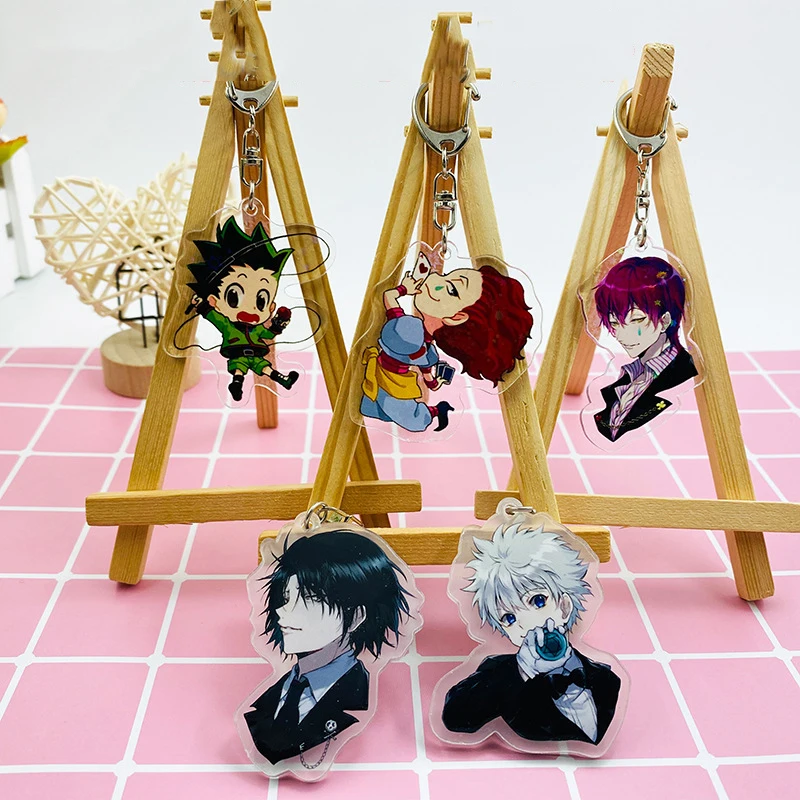 Хит продаж брелок для ключей с милыми акриловыми фигурками из аниме HUNTER X Killua Irumi