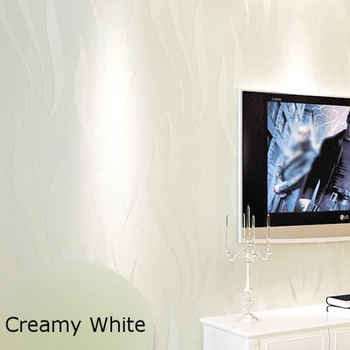 

Bedroom Embossed Home Decor Dustproof Modern TV Background Sofa Wall Sticker Non-woven Waterproof Covering 3D Wave Stripe