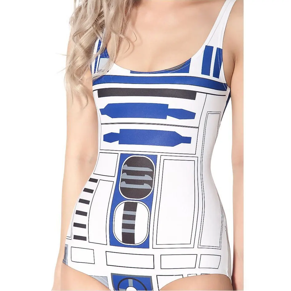 

Geometric Patterns of Digital Printing Robot Sexy Swimming Suit Connection2019