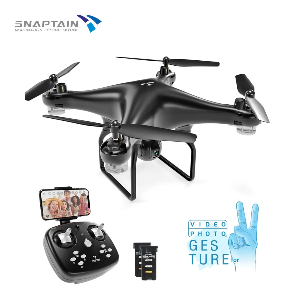 US $325.00 Snaptain Sp600 Camera Drone With Camera 720p Hd Wifi Fpv Rc Quadcopter Voice Control Gesture Control For Kids Beginners
