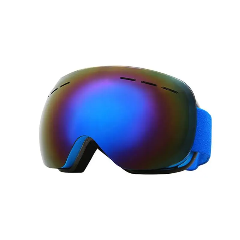 Синий Professional UV Protection Ski Goggles Glasses Unisex Double Lens Goggles Lenses - Цвет: Синий