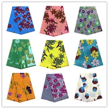 

Floral African Printed Real Wax Cloth Fabric For Women Dress 2020 High quality DIY Sewing Material Ankara Wax Print Fabric