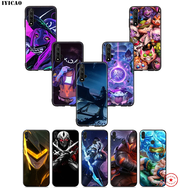 Мягкий чехол IYICAO League Of Legends для Huawei Honor 20 10 9X 9 8C 8X 8 7X 7C 7A 6A Nova 5i 4 3i 2 2i Lite Pro View Note |