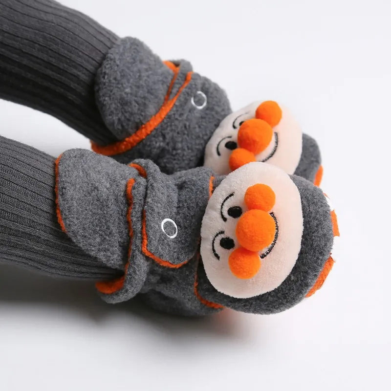 NewbornCotton мягкие Нескользящие теплые флисовые пинетки теплые тапочки на зиму обувь для кроваток милые Мультяшные сапоги для маленьких мальчиков и девочек