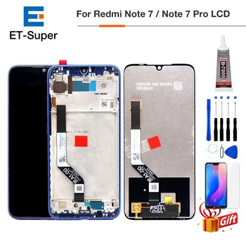 

Original IPS LCD For 6.3" Xiaomi Redmi Note 7 Pro LCD Touch Screen Display Digitizer Assembly Replacement Parts+Glue+Glass+Tools
