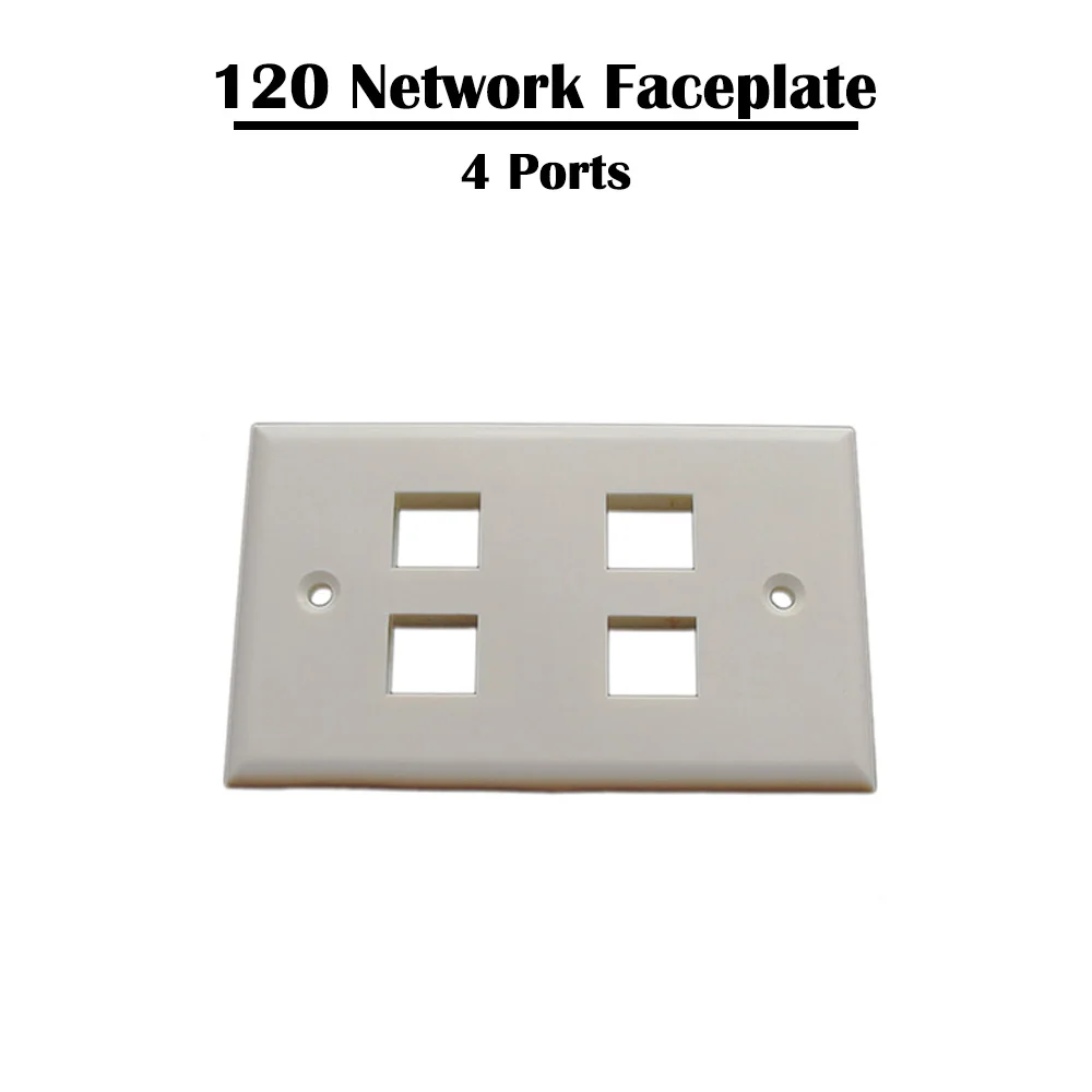 10 шт 1/2/3/4/6 панель с портом 120 Тип Американский настенной розетки RJ 45 порт