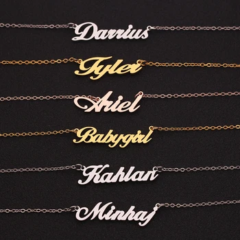 

Three-color handwritten signature love message custom gift personalized custom name bracelet charm handmade women and children