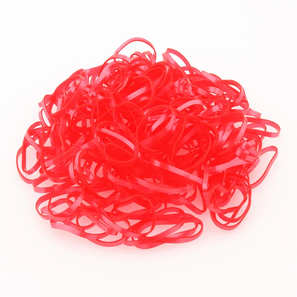 Elastic Rubber Band Hair Red Hot Small Red Rubber Bands Rubber