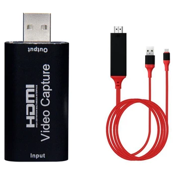 

4K HDMI to USB2.0 Video Capture Card 1080P HD Recorder Phone Game Video Live Streaming Supports OBS VLC